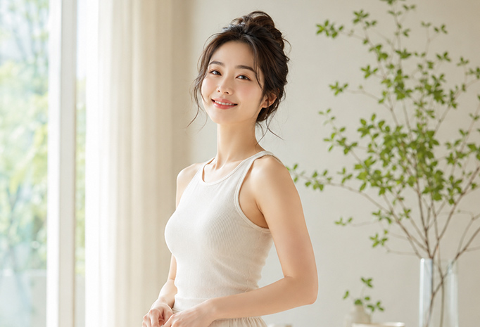 美しい姿勢で自信が持てる